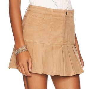 More To Come Pleated Hem Mini Skirt | Revolve | Small S